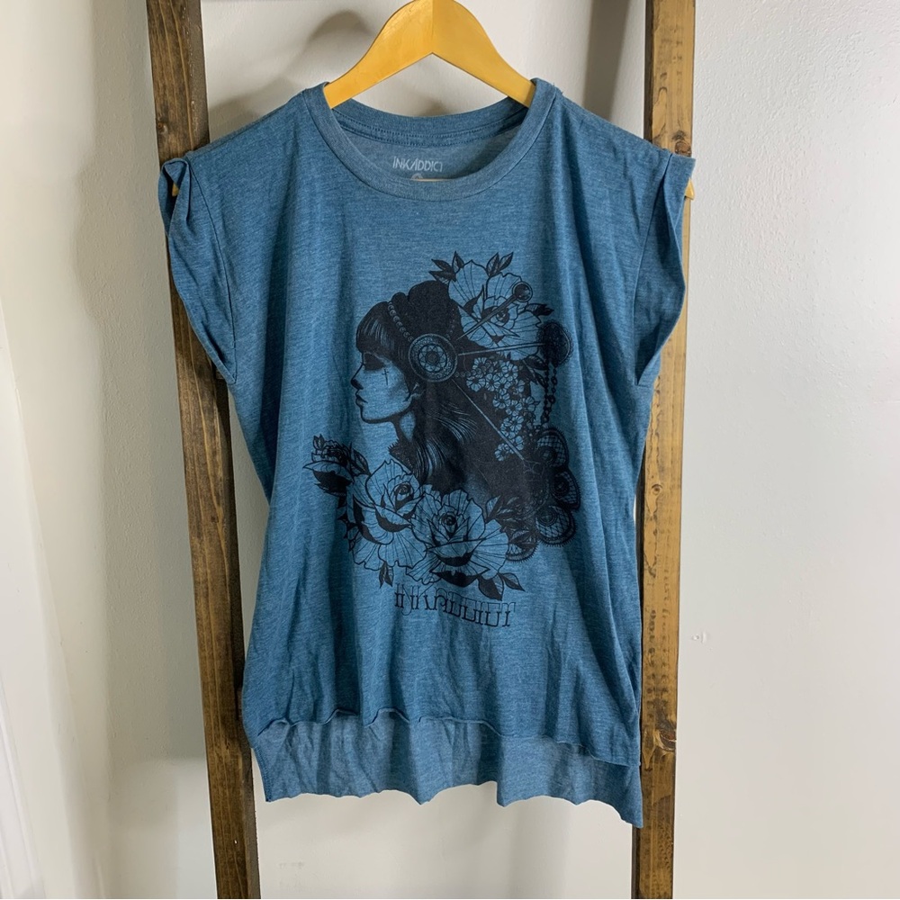 Ink Addict Blue Indian Princess T-Shirt